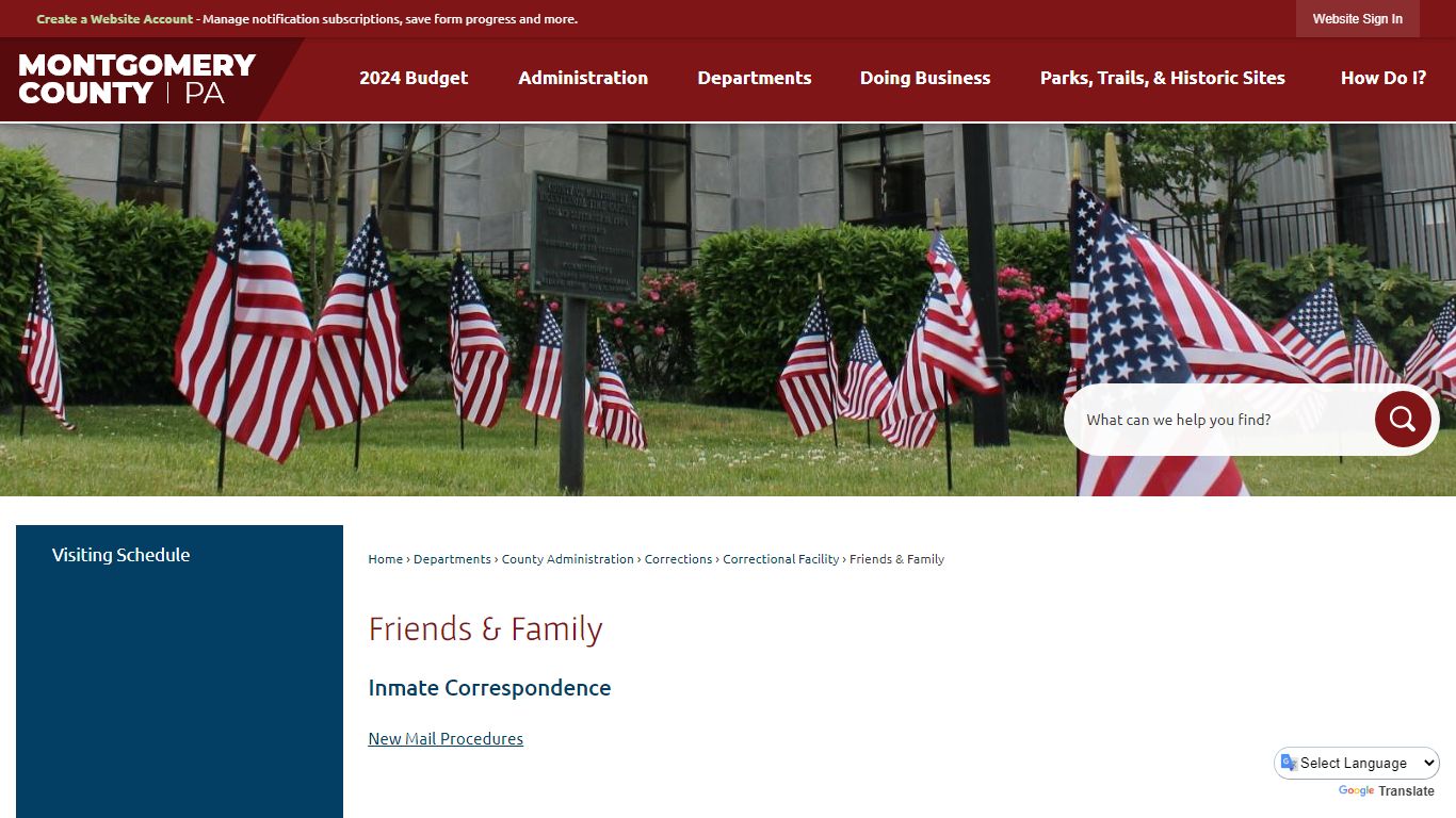 Friends & Family | Montgomery County, PA - Official Website